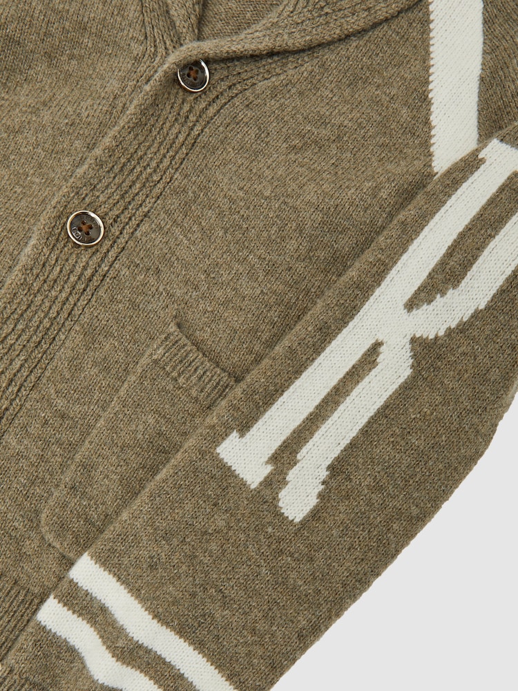 Reiss Dark Green Donny Cardigan - Image 4 of 4 Reiss Dark Green Donny Cardigan - Image 4 of 4