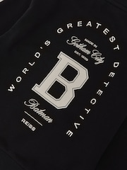 Reiss Black Stevensburg Sweat Top - Image 4 of 4