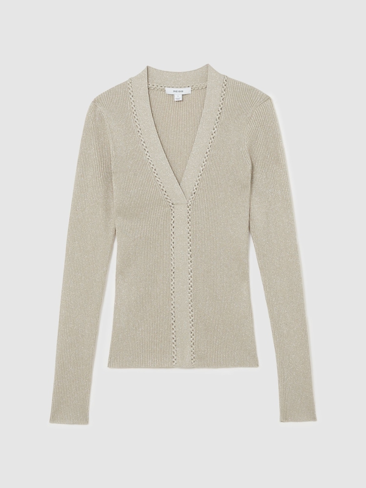 Reiss Champagne Lula Jumper - Image 2 of 6 Reiss Champagne Lula Jumper - Image 2 of 6