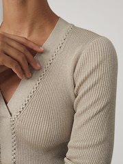 Reiss Champagne Lula Jumper - Image 3 of 6