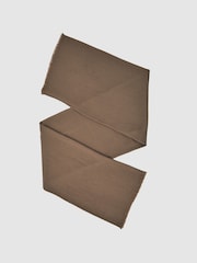 Reiss Taupe Penny Wool Pleated Scarf - Image 1 of 5
