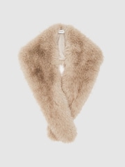 Reiss Neutral Flora Scarf - Image 1 of 3
