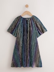Multi Sparkle Angel Sleeve Party Dress (3-16yrs) - Image 2 of 4