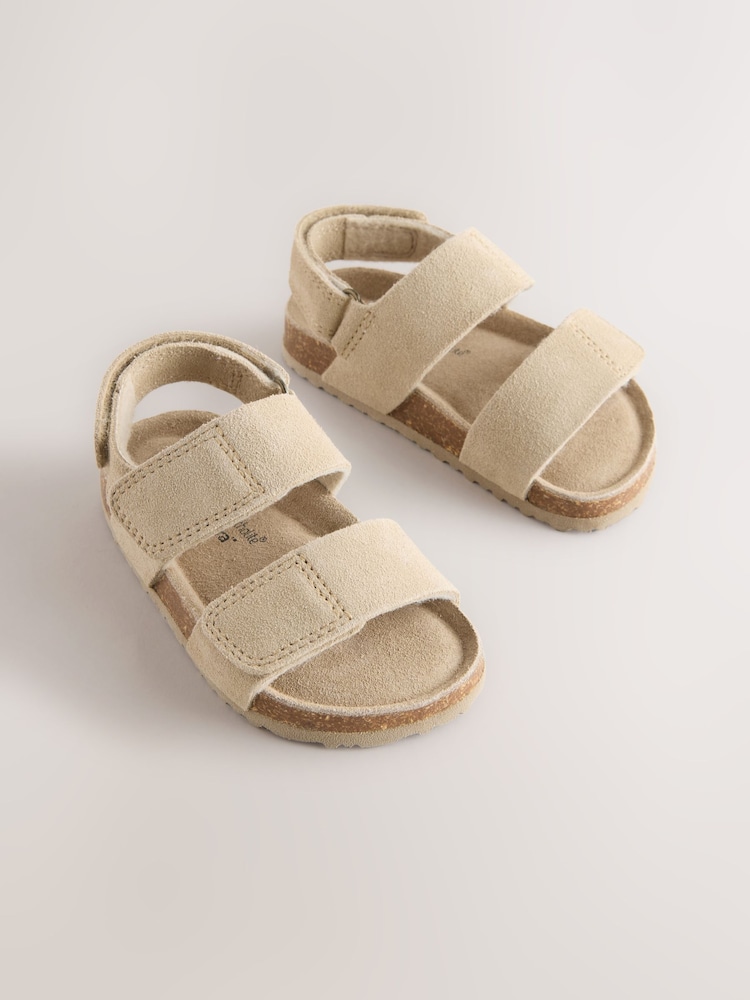 Neutral Wide Fit (G) Touch Fastening Sandals - Image 1 of 1 Neutral Wide Fit (G) Touch Fastening Sandals - Image 1 of 1