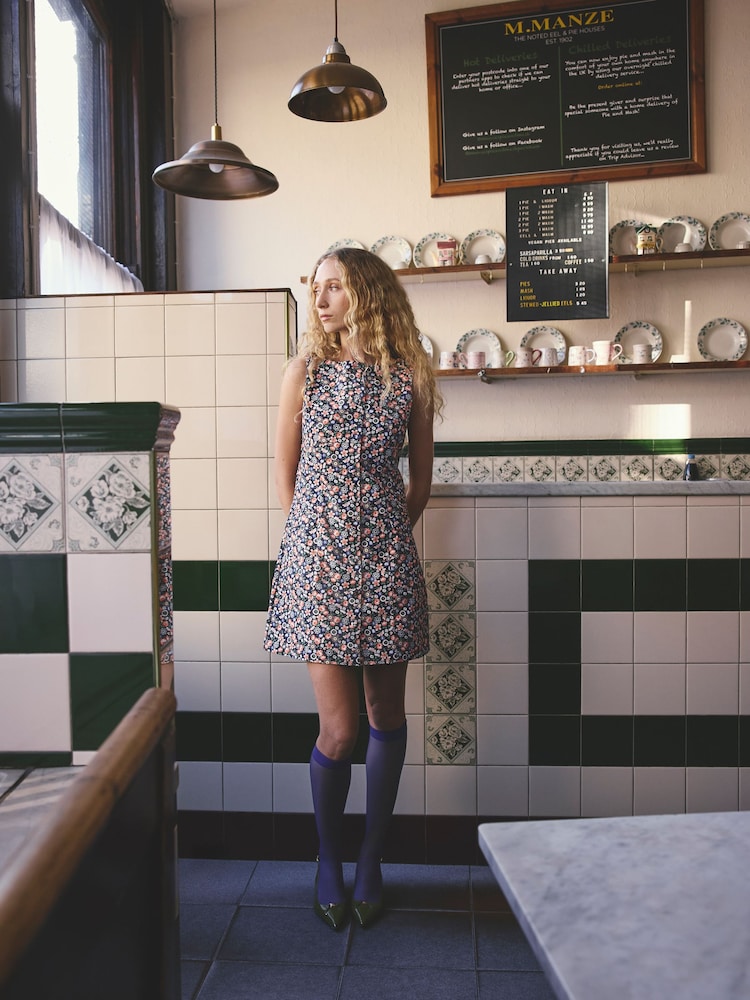 Cath Kidston Ditsy Floral Sleeveless Cotton Mini Dress - Bild 2 von 7