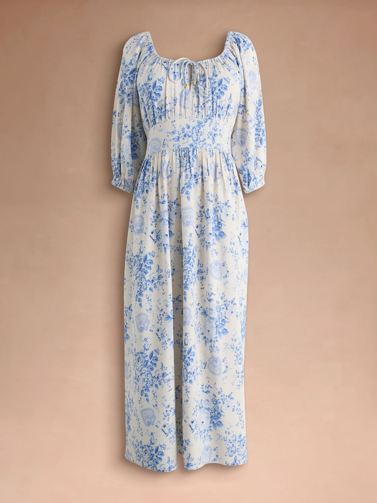 cath kidston blue dress Buy Hackney Rose Floral Tie Waist Long Printed Midi from the Next UK online shop short sleeve & sleeveless dress