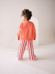 Orange Squeeze the Day Sweatshirt & Wide Leg Trousers Set (3mths-7yrs) - Image 5 of 9