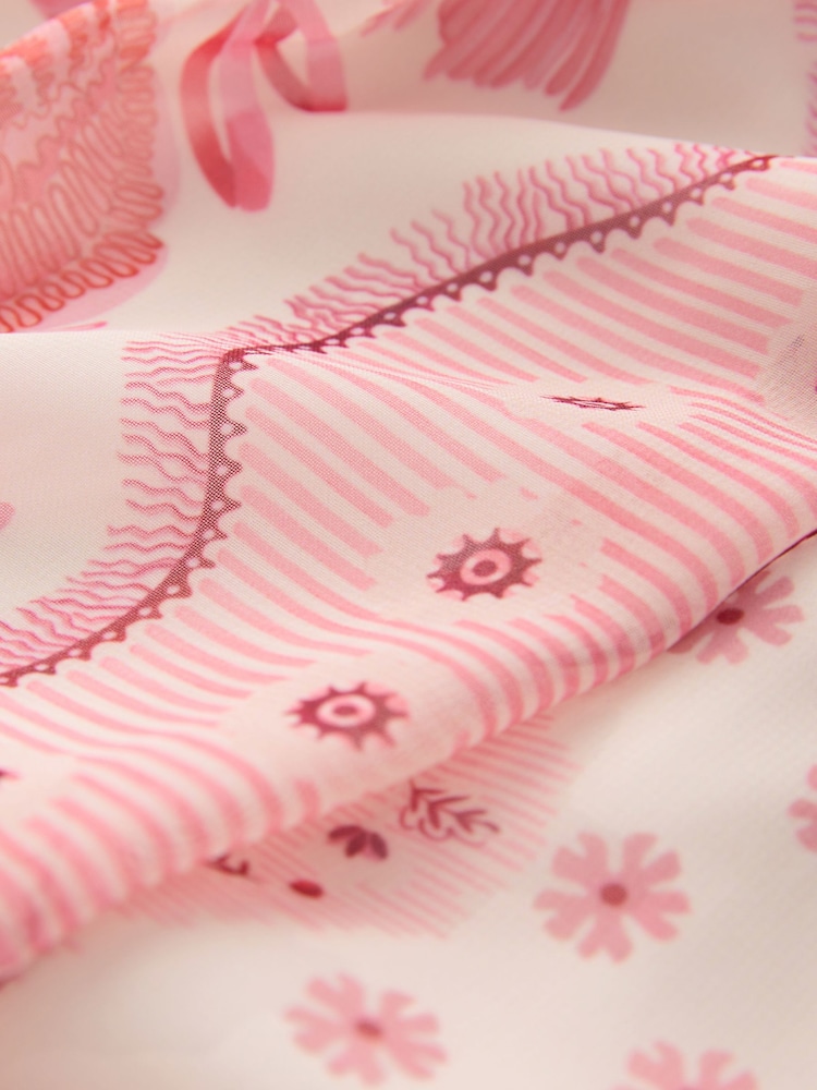 Cath Kidston Pink Pleated Skirt - Image 2 of 3 Cath Kidston Pink Pleated Skirt - Image 2 of 3