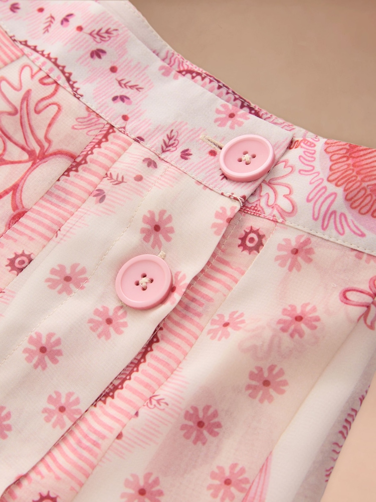 Cath Kidston Pink Pleated Skirt - Image 3 of 3 Cath Kidston Pink Pleated Skirt - Image 3 of 3