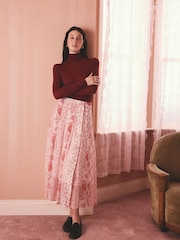 Cath Kidston Pink Pleated Skirt - Image 5 of 11