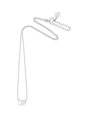 Estella Bartlett Silver Tone Double Linked Flower Print Necklace - Image 2 of 4