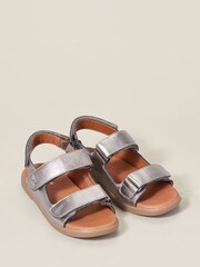 Zig+Star Silver Junior Solar Strap Sandals - Image 3 of 7