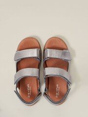 Zig+Star Silver Junior Solar Strap Sandals - Image 4 of 7