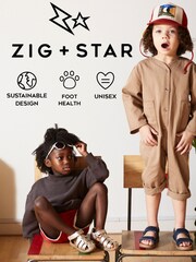 Zig+Star Silver Junior Solar Strap Sandals - Image 7 of 7