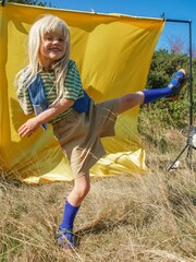 Zig+Star Blue Junior Solar Strap Sandals - Image 1 of 6