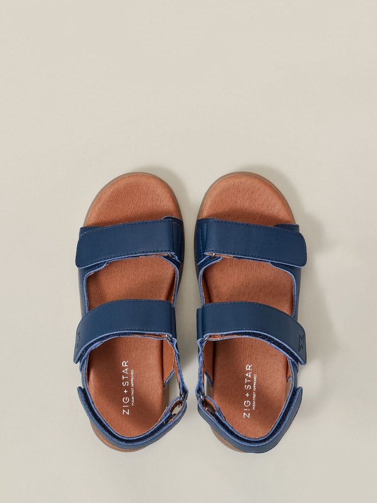 Mavi - Zig+Star Günəş Uşaq Qayışlı Sandalları - 6şəkildən 2 şəkil