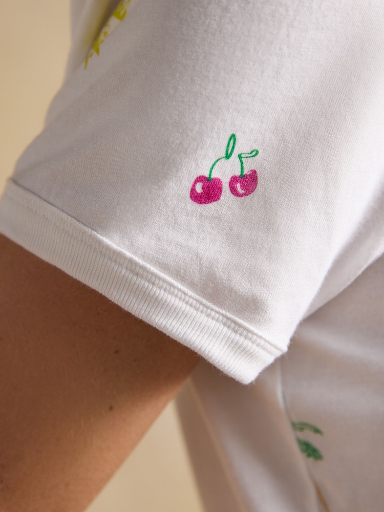 Joules Erin Summer Icons & Navy Stripe Short Sleeve T-Shirts 2 Pack - Image 7 of 7