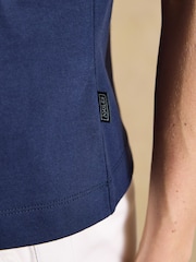 Joules Delilah Navy V-Neck Jersey Vest - Image 5 of 7