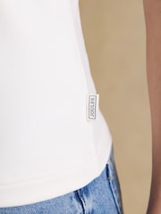 Cream - Joules Lola Double Layer Front Cotton Rich Boat Neck Vest - Bild 4 von 6