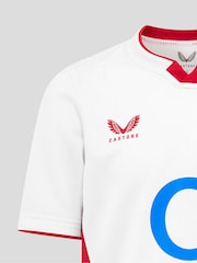 Castore White England Rugby Home Replica Shirt Junior - Image 4 of 5