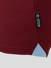 Umbro Red West Ham Football Club Home Short Sleeve Shirt - Image 4 of 6