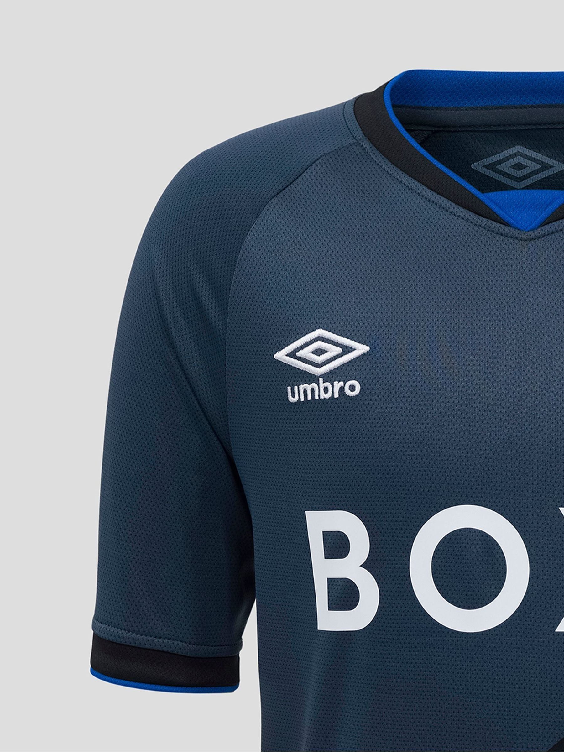 Buy Umbro Blue Junior Rangers Football Club 3rd Kit Short Sleeve