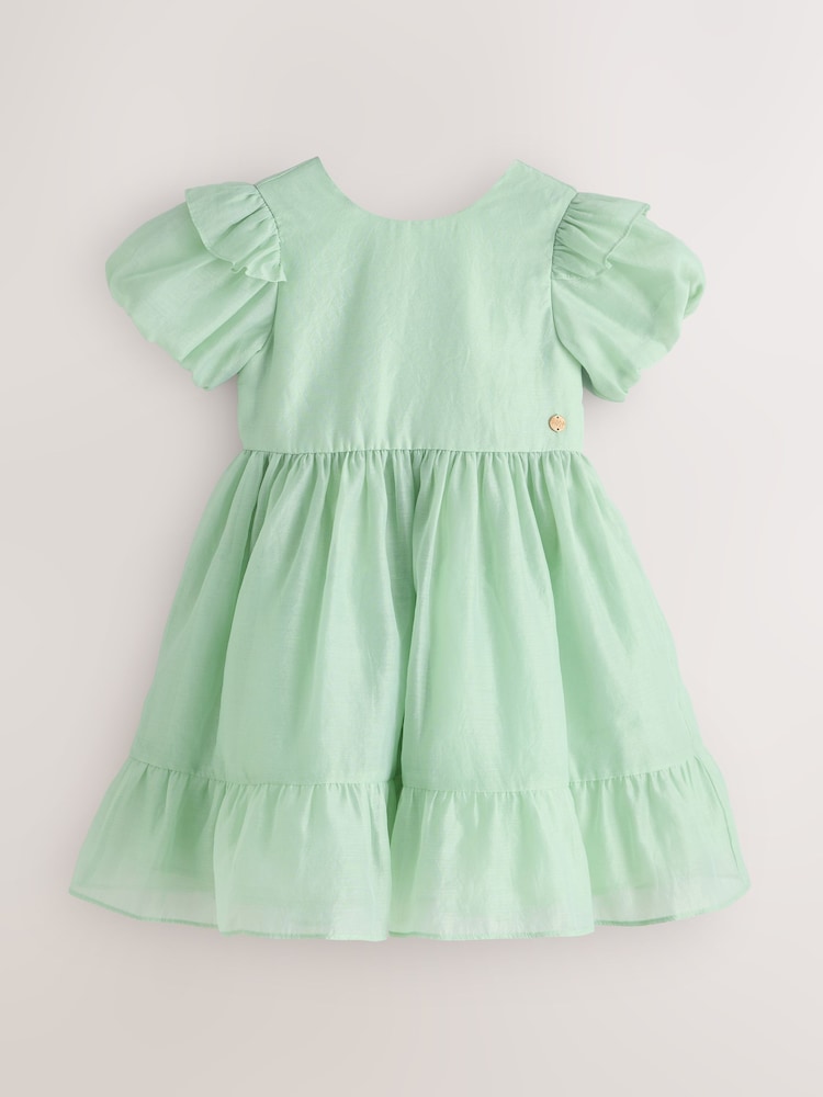 Buy Laura Ashley Green Bow Back Flower Bridemaid Dress from Next Netherlands