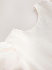 Laura Ashley Ivory Bow Back Flower Dress - Image 10 of 13