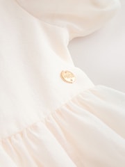 Laura Ashley Ivory Bow Back Flower Dress - Image 11 of 13