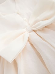 Laura Ashley Ivory Bow Back Flower Dress - Image 13 of 13