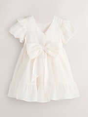 Laura Ashley Ivory Bow Back Flower Dress - Image 9 of 13
