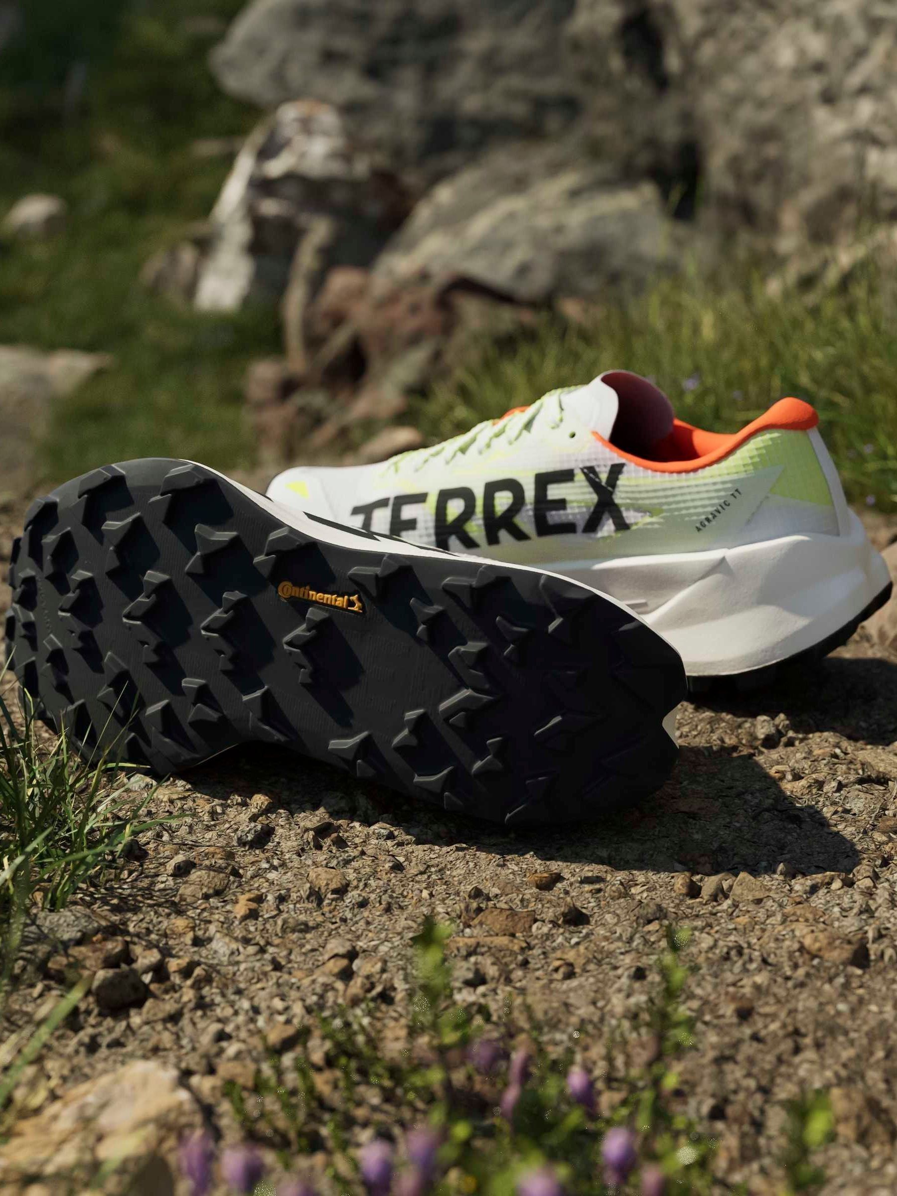 Buy adidas White Terrex Agravic Tt Trail Running Trainers from