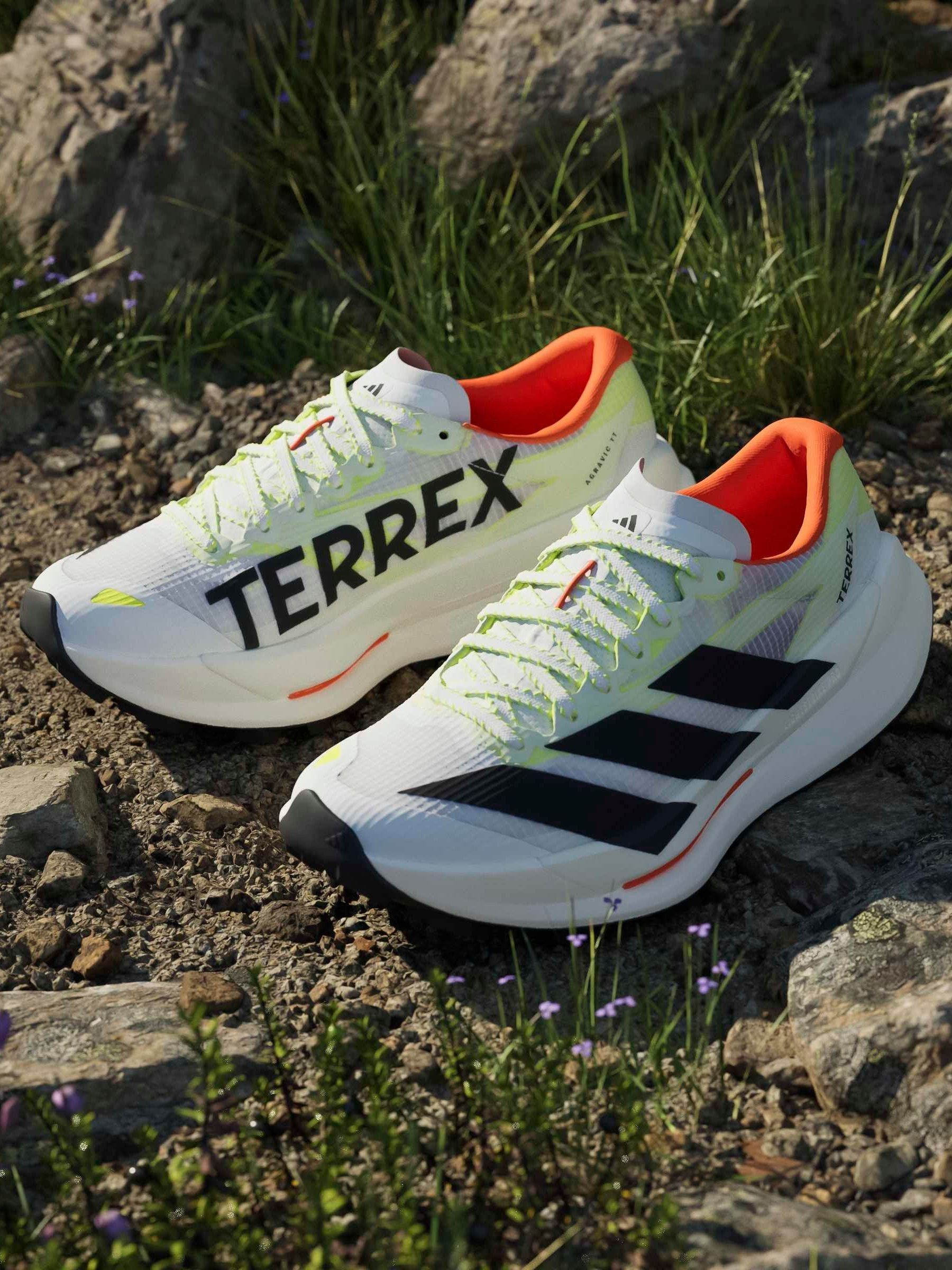 Buy adidas White Terrex Agravic Tt Trail Running Trainers from