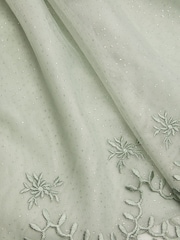 Monsoon Green Baby Bonnie Embroidered Party Dress - Image 3 of 3