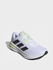 adidas White/Green Galaxy 7 Running Trainers - Image 11 of 17