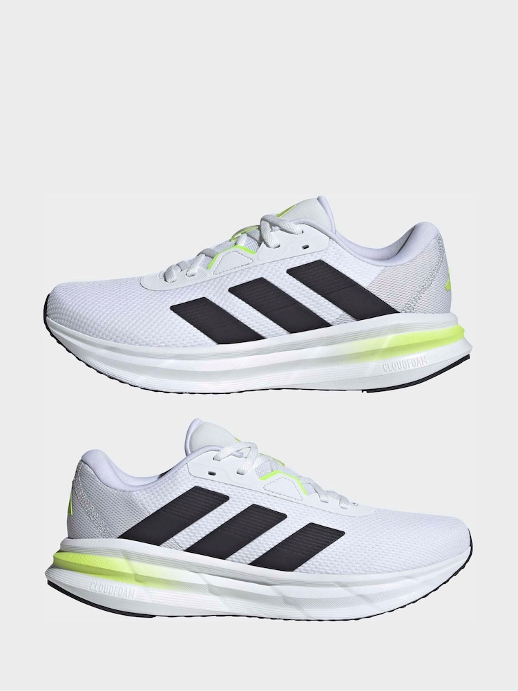 Buy adidas White/Yellow Galaxy 7 Running Trainers from Next USA