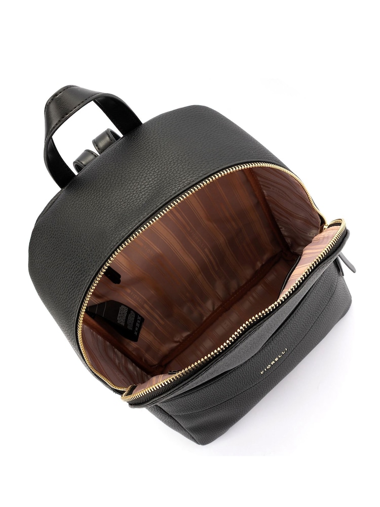 Fiorelli Large Trenton Backpack Plain Black Bag - Image 4 of 4