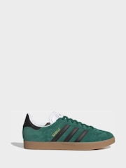 adidas Originals Green/Black Gazelle Trainers - Image 1 of 11