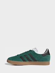 adidas Originals Green/Black Gazelle Trainers - Image 2 of 11