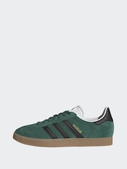 adidas Originals Green/Black Gazelle Trainers - Image 4 of 11