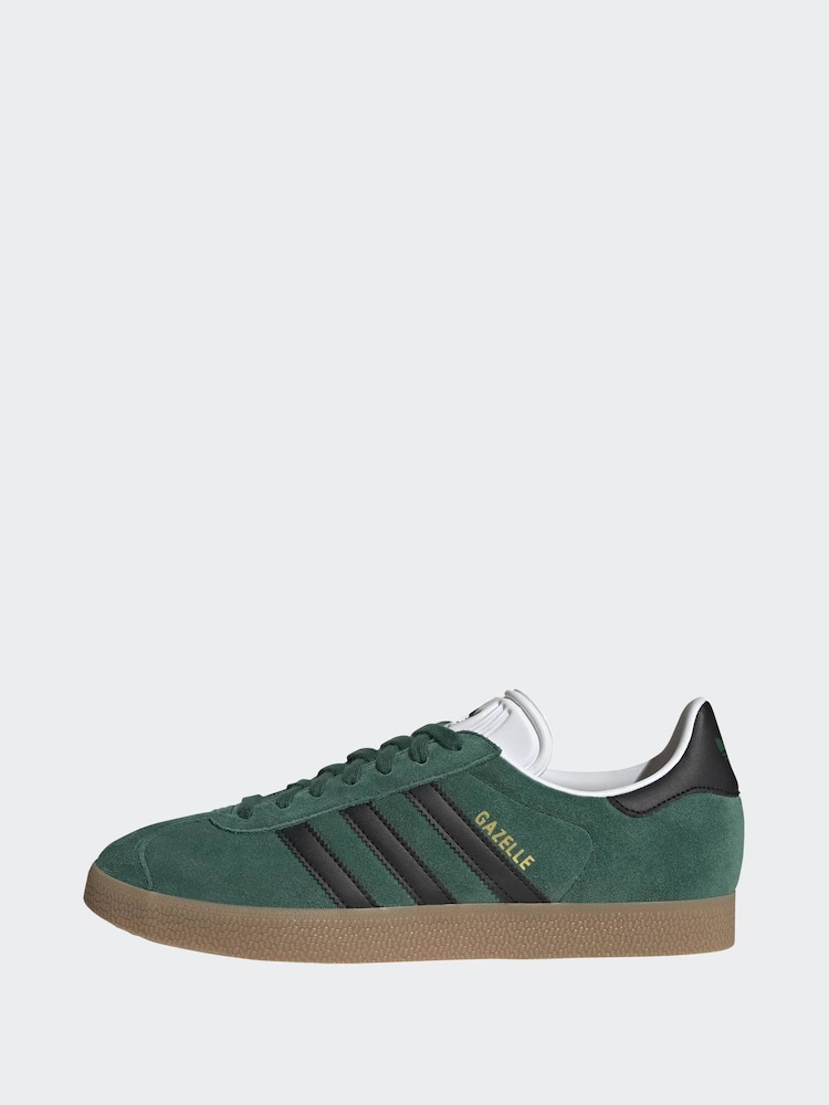 adidas gazelle silver green womens KI3206 Green Black Gazelle ADV Adidas Skateboarding Suede Shoes Footwe –  Southside Skatepark Skateshop main image 1