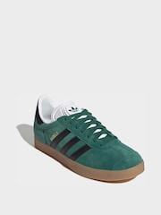 adidas Originals Green/Black Gazelle Trainers - Image 5 of 11
