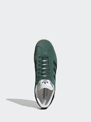 adidas Originals Green/Black Gazelle Trainers - Image 8 of 11