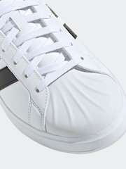 adidas White/Black Streettalk Shoes - Image 10 of 11