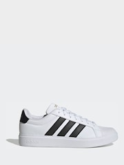 adidas White/Black Streettalk Shoes - Image 2 of 11