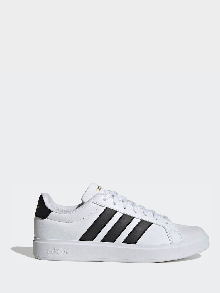 adidas White/Black Streettalk Shoes - Image 2 of 11