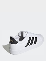 adidas White/Black Streettalk Shoes - Image 6 of 11