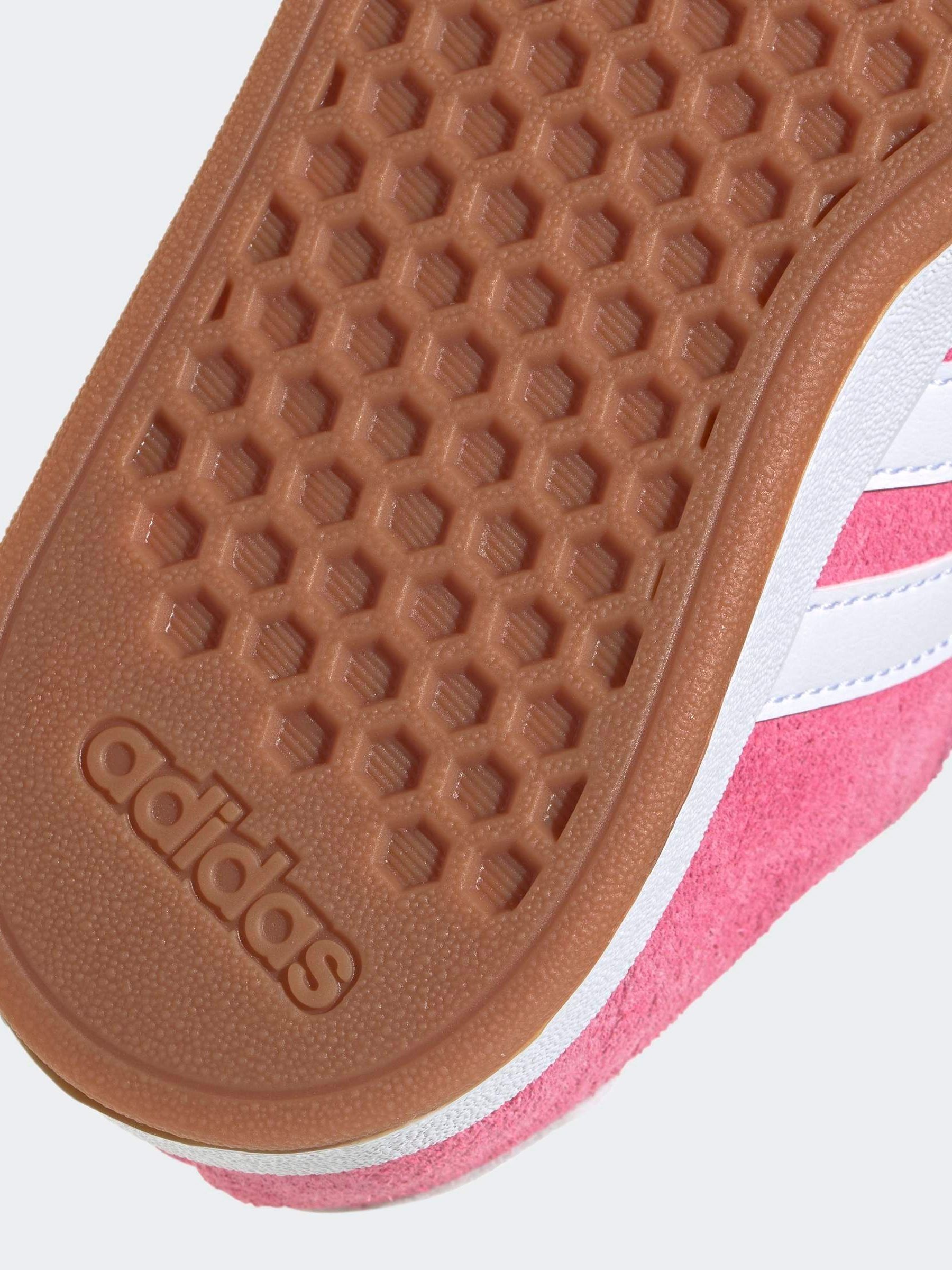 Buy Pink - adidas Grand Court 00s Suede Elastic Lace Kids Trainers