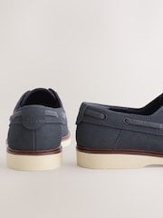 Navy Lace Up Boatshoe - Image 3 of 5
