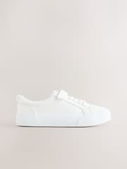 White Touch Fastening Elastic Lace Smart Trainers - Image 2 of 5